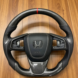 Honda Custom Real Carbon Fiber Civic Steering Leather Honda Civic Si EX LX Model Steering Wheel