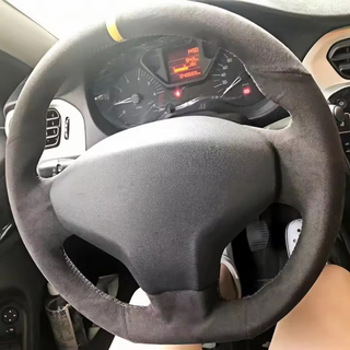 Custom Car Steering Wheel Braid Cover 100% Fit For For Citroen Elysee C-Elysee New Elysee Peugeot 301 Car Products Steering Wrap