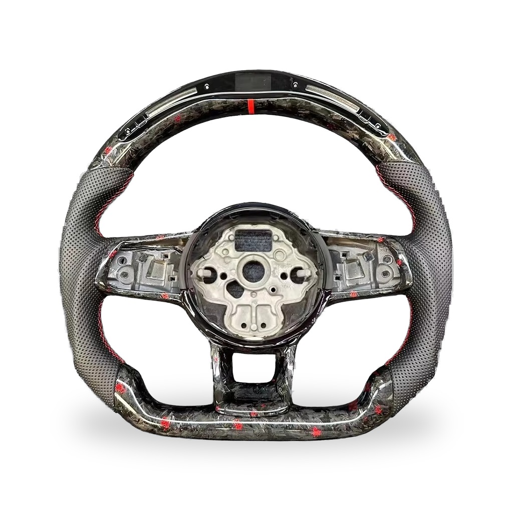Carbon Fiber Steering Wheel,R8 Style,For Vw Golf 7,7.5,Mk7,Mk7.5,Gti,R,Gtd,Gte,Polo Gti,Tiguan,Passat