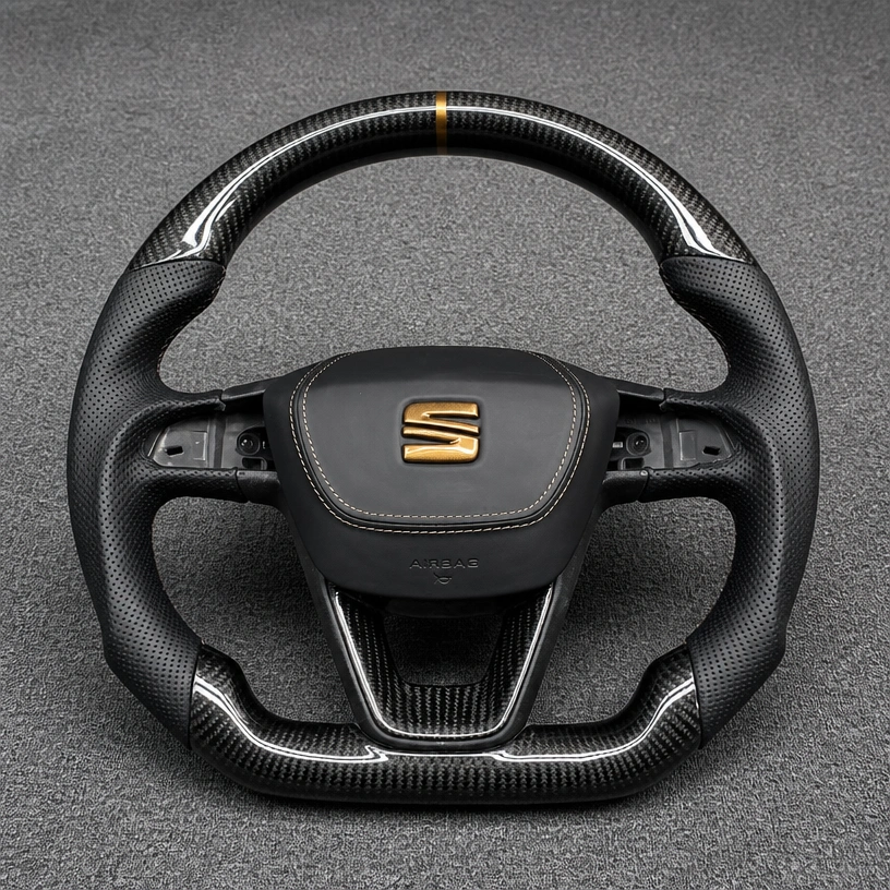 Custom Seat Full Series Real Carbon Fiber Steering Wheel - YINGGEN