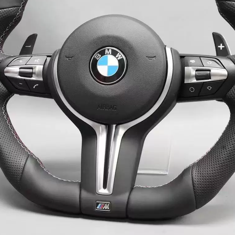 Genuine Nappa leather steering wheel suitable for BMW M3/M5/M6 E90 E92 F10 F15 F3018 (2012-2019)