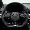 Close up of Leather and Carbon Fiber Texture