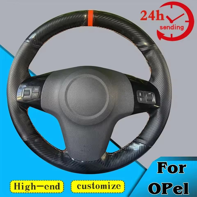 Custom DIY Car Steering Wheel Braid Cover 100% Fit For Opel Corsa (D) Vauxhall Corsa (D) Chevrolet Niva Almera Auto Accessories