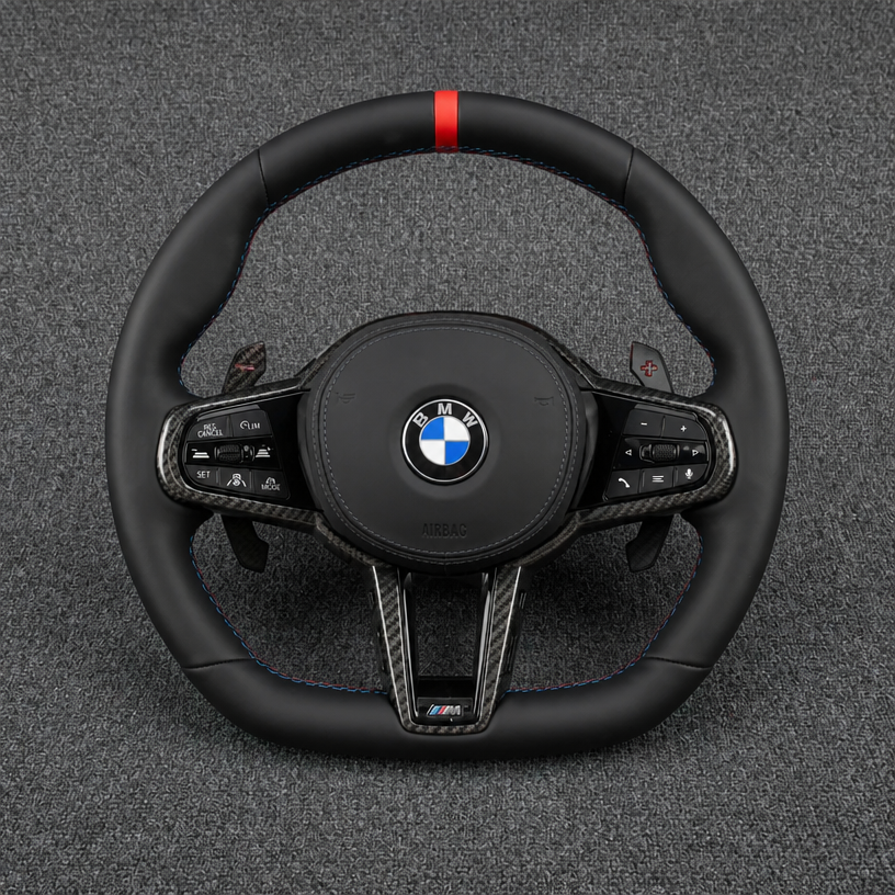 BMW Nappa Leather Modified Steering Wheel 4 Series M4 G22 G23 G26 G82 G83 (2019-025)-YINGGEN