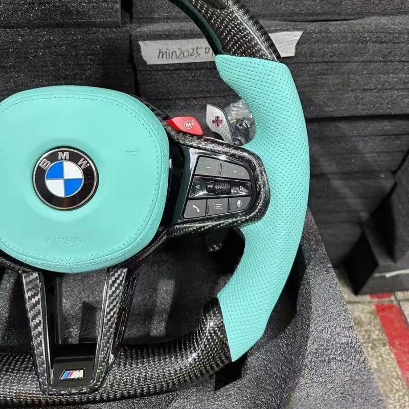LED Real Carbon Fiber Steering Wheel for BMW G30 G38 G80 G83 G87