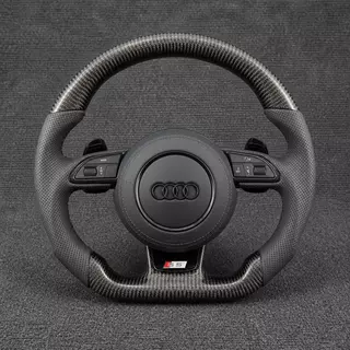 Custom Real Carbon Fiber Steering Wheel for Audi A3 S3 RS3 8L 8P 8V 8Y 1996-2026 - YINGGENE