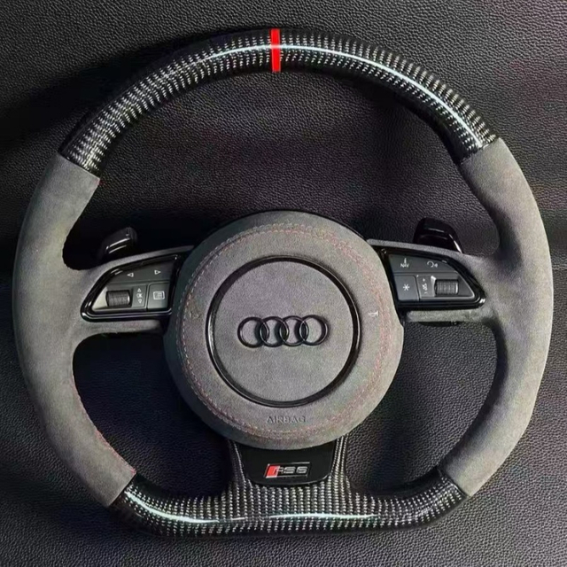 Audi sport steering wheel, leather multifunctional steering wheel, suitable for Audi series