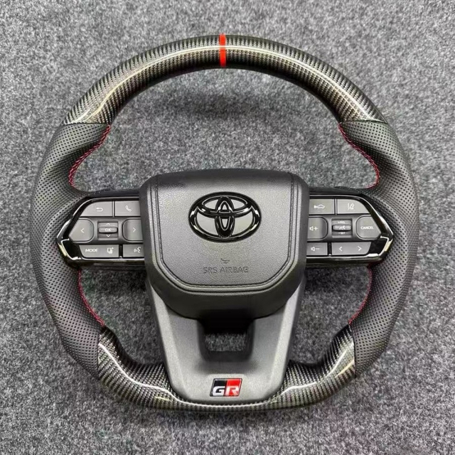 Replacement leather steering wheel for Toyota models, upgraded accessories for comfortable grip of car steering wheel