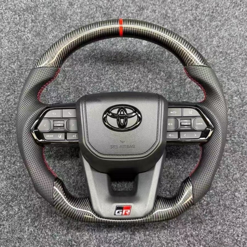 Replacement leather steering wheel for Toyota models, upgraded accessories for comfortable grip of car steering wheel