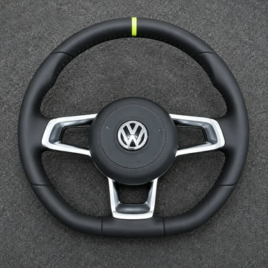 Volkswagen Golf 6 Typ5K PQ35 GTI Golf R 2008-2013 Custom Nappa Leather Steering Wheel - YINGGENE