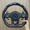 Premium leather replacement steering wheel for Mercedes-Benz, modified auto steering wheel with airbag hub