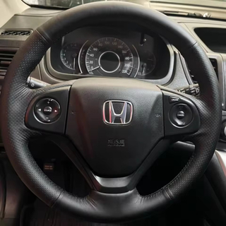 Custom Car Steering Wheel Braid Cover Soft And Comfortable 100% Fit Non-Slip For Honda CR V CRV Car Products Steering Wrap