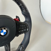 Forged Carbon Fiber Steering Wheel for BMW M3 M4 M5 M6 G20 G30 with Red M1 M2