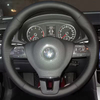 Custom Car Steering Wheel Braid Cover Genuine Leather 100% Fit For Volkswagen Golf 6 Mk6 VW Polo Sagitar Bora Santana Jetta Mk6