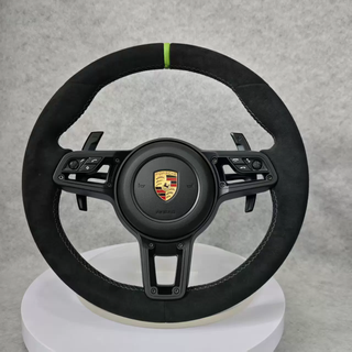 Alcantara Material Porsche Steering Wheel Cover for Porsche High-Performance Panamera Steering Wheel Models 718 11 970 986 991