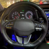 Custom Car Steering Wheel Braid Cover 100% Fit For Hyundai Veloster 2019 i30 2017 2018 2019 Elantra Carbon Fiber Steering Wrap