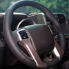Custom Car Steering Wheel Braid Cover 100% Fit For Toyota Prado 2010 2011 2012 2013 2014 2015 2016 Car Products Steering Wrap