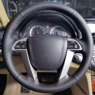 DIY Car Steering Wheel Cover Microfiber Leather For Honda Accord 8 2008-2012 Odyssey 2011-2017 Crosstour 2012 Pilot 2009-2015