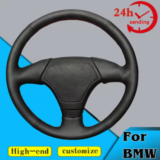 Custom Car Steering Wheel Braid Cover 100% Fit For BMW E36 1995-2000 E46 1998-2000 E39 1995-1999 E3 1995-1997 Car Accessories