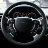 Custom Steering Wheel Braid Cover 100% Fit For Land Rover Range Rover 2003 2004 2005 2006 2007-2012 Auto Interior Accessories