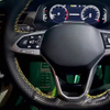 Custom Car Steering Wheel Braid Cover 100% Fit For Volkswagen VW Golf 7 6 MK7 MK6 MK5 NK4 NK3 MK2 Car Products Steering Wrap