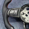 Gloss Carbon Volkswagen VW Jetta Racing Steering Wheel 12 O'Clock Ring Volkswagen VW MK7 MK6 MK5 MK4 Steering Wheel