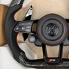 Volkswagen VW Custom Genuine Carbon Fiber Golf 7 8 GTI Polo MK7 Steering Wheel Carbon Fiber
