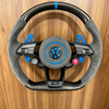 VW steering wheel matte carbon fiber spliced Alcantara steering wheel color customization suitable for VW Golf 8pro GTI MK7 MK8