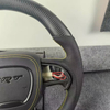 Matte Carbon Fiber Steering Wheel for Dodge SRT Charger Durango with Leather Airbag Cover