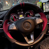 Custom DIY Car Steering Wheel Cover 100% Fit For Mercedes Benz C200 C250 C300 B250 B260 A200 A250 Sport CLA220 Steering Wrap