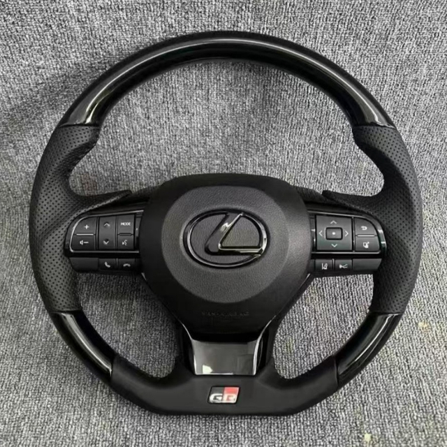 Customized Round Leather Steering Wheel for Lexus RX350 GS350 GS300