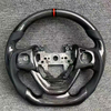 Bright Carbon Fiber Steering Wheel for Honda Buick with Thumb Grip Patch