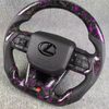 Forged Carbon Fiber Steering Wheel for Lexus ES350 with Thumb Grip Patch