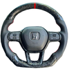  Suitable for Honda 11th Gen Civic Carbon Fiber Steering Wheel Modification HCRV Accord Integra Breeze Inspire Passport
