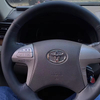 Custom Car Steering Wheel Cover 100% Fit For Toyota Highlander Toyota Camry 2007-2011 Auto Interior Accessories Steering Wrap