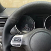 Custom Car Steering Wheel Braid Cover Soft 100% Fit For Volkswagen Golf 6 GTI MK6/ Scirocco R Car Products Steering Wrap