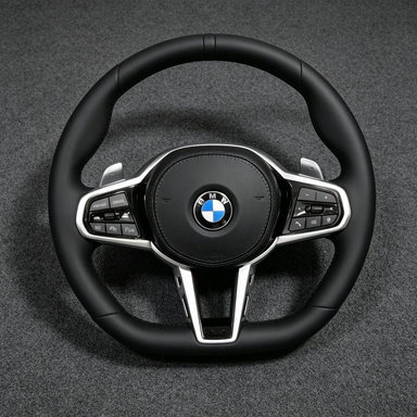 Custom BMW Nappa Genuine Leather Steering Wheel 5 Series M5 G30 G31 G38 G32 2019 - 2025 - YINGGENE