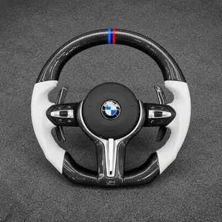 For BMW 4 Series M4 F32 F33 F36 F45 M4 F82 F83 2013–2019 Custom Real Carbon Fiber Steering Wheel - YINGGENE