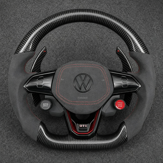 Volkswagen Golf 8 MQB Evo GTI 2019-2026 Golf R Custom Real Carbon Fiber Steering Wheel -YINGGENE