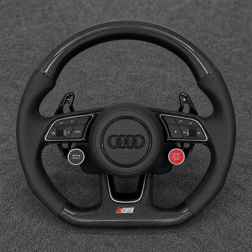 Audi A8 D2 D3 D4 D5 1994-2026 Custom Real Carbon Fiber Steering Wheel 1994-2026 - YINGGEN