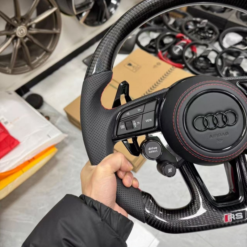 High quality Audi steering wheel, fine stitching, optional heated sport steering wheel, car interior replacement parts
