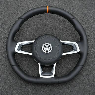Volkswagen Golf 6 Typ5K PQ35 GTI Golf R 2008-2013 Custom Nappa Leather Steering Wheel - YINGGENE