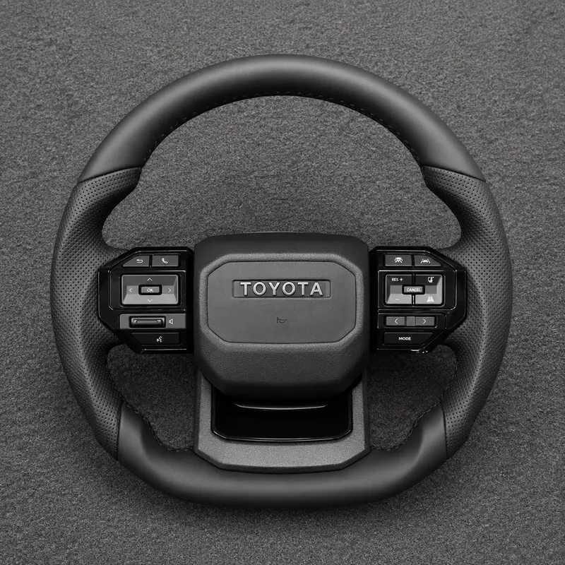 Custom Toyota full series Corolla Camry Crown Prius Supra RAV4 Nappa leather steering wheel 2017-2024-YINGGEN