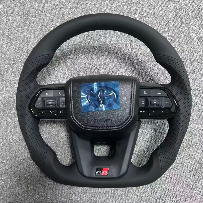 Leather Steering Wheel for Toyota Land Cruiser Mark X RAV4