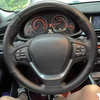 Custom Steering Wheel Cover Carbon Fiber Genuine Leather 100% Fit For BMW X3 F25 2010-2017 X4 F26 2014 Auto Interior Accessories