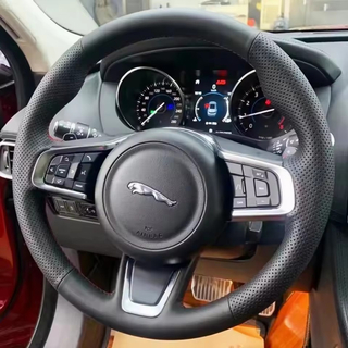 Custom Car Steering Wheel Braid Cover Soft And Comfortable 100% Fit For Jaguar XFL XE XJL F-PACE XKR Car Products Steering Wrap