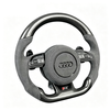 Gloss Carbon Audi RS Style Racing Steering Wheel Perforated Nappa Leather Audi A7 A8 Model Steering Wheel
