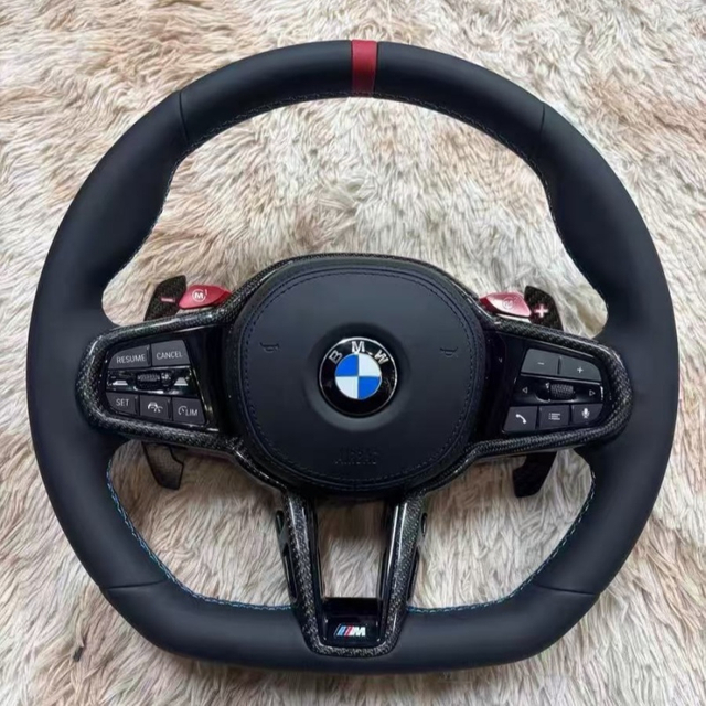 Genuine leather BMW steering wheel for G20 G30 3 Series 5 Series F80 plug and play