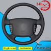 Custom Car Steering Wheel Braid Cover Non-slip 100% Fit For Ssangyong Actyon Kyron Auto Interior Accessories Steering Wrap