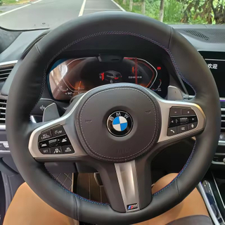 Custom Car Steering Wheel Cover 100% Fit For BMW M Sport G30 G31 G32 G20 G21 X3 G01 X4 G02 X5 G05 G14 G15 G16 Car Accessories